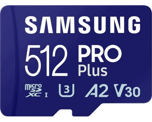 Карта памяти microSDXC UHS-I U3 Samsung Pro PLUS 512 ГБ