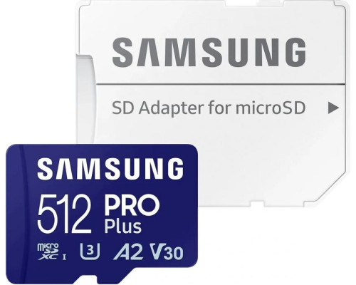 Карта памяти microSDXC UHS-I U3 Samsung Pro PLUS 512 ГБ