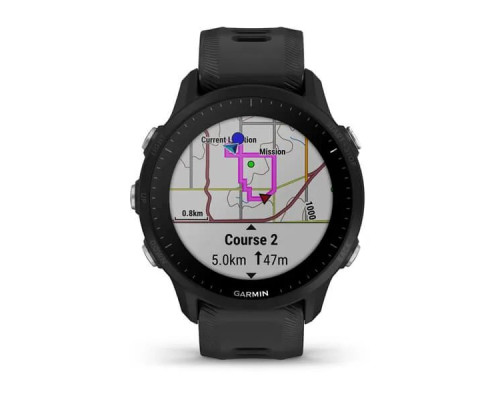 Умные часы Garmin FORERUNNER 955 с черным ремешком