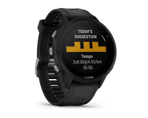 Умные часы Garmin FORERUNNER 955 с черным ремешком