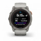 Умные часы Garmin FENIX 7X PRO Sapphire Solar Edition Титановый корпус с дымчато-серым оранжевым ремешком