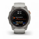 Умные часы Garmin FENIX 7X PRO Sapphire Solar Edition Титановый корпус с дымчато-серым оранжевым ремешком