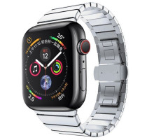 Ремешок Gurdini Stainless Steel для Apple Watch 42 / 44 / 45 / 49 mm Серебристый