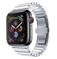 Ремешок Gurdini Stainless Steel для Apple Watch 42 / 44 / 45 / 49 mm Серебристый