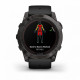 Умные часы Garmin FENIX 7X PRO Sapphire Solar Edition Титановый угольно-серый корпус с DLC-покрытием и черным ремешком