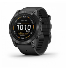 Умные часы Garmin EPIX PRO (Gen 2) Standard Edition 51 мм, серый, черный силиконовый ремешок