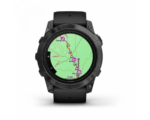 Умные часы Garmin EPIX PRO (Gen 2) Standard Edition 51 мм, серый, черный силиконовый ремешок