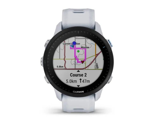 Умные часы Garmin FORERUNNER 955 с белым ремешком