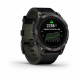 Умные часы Garmin EPIX PRO (Gen 2) Sapphire Edition 47 мм, титановый, угольно-серый DLC, черный кожаный ремешок