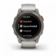 Умные часы Garmin FENIX 7 PRO Sapphire Solar титановый серый с серо-оранжевым ремешком