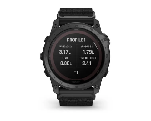 Умные часы Garmin TACTIX 7 Pro Ballistics Edition с черным нейлоновым ремешком