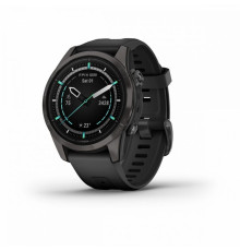 Умные часы Garmin EPIX PRO (Gen 2) Sapphire Edition 42 мм, титановый, угольно-серый, DLC, черный ремешок