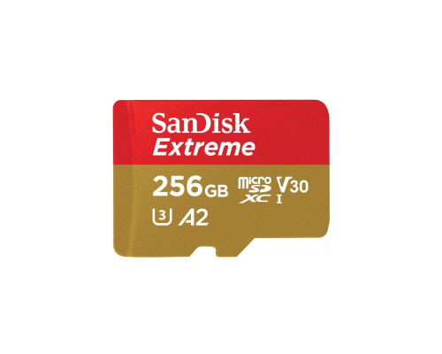 Карта памяти Sandisk Extreme 256 ГБ, 160 МБ/с, Class 10, SDSQXA1-256G-GN6MA