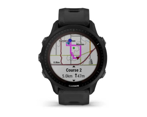 Умные часы Garmin FORERUNNER 955 Solar с черым ремешком