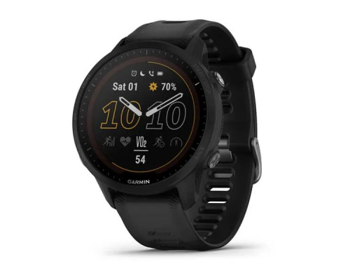 Умные часы Garmin FORERUNNER 955 Solar с черым ремешком