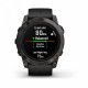 Умные часы Garmin EPIX PRO (Gen 2) Sapphire Edition 51 мм, титановый угольно-серый, DLC, черный силиконовый ремешок