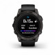 Умные часы Garmin EPIX PRO (Gen 2) Sapphire Edition 47 мм, титановый, угольно-серый DLC, черный ремешок