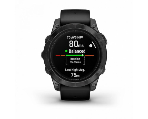 Умные часы Garmin EPIX PRO (Gen 2) Standard Edition 47 мм, серый, черный ремешок