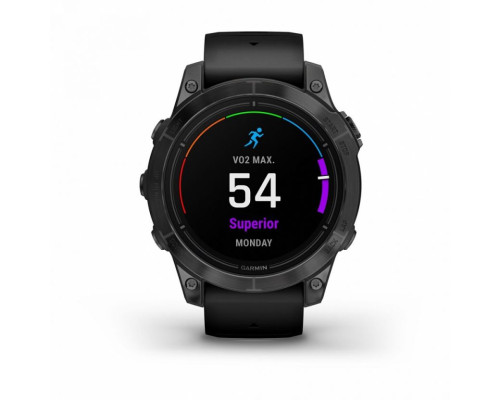 Умные часы Garmin EPIX PRO (Gen 2) Standard Edition 47 мм, серый, черный ремешок