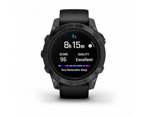 Умные часы Garmin EPIX PRO (Gen 2) Standard Edition 47 мм, серый, черный ремешок