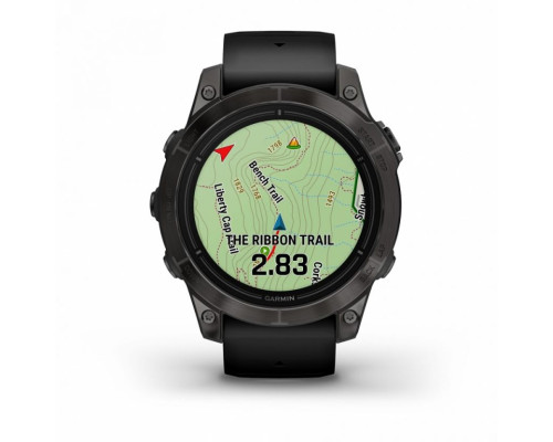 Умные часы Garmin EPIX PRO (Gen 2) Standard Edition 47 мм, серый, черный ремешок