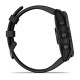 Умные часы Garmin Fenix 7X Sapphire Solar титановый черный DLC с силиконовым ремешком