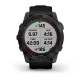 Умные часы Garmin Fenix 7X Sapphire Solar титановый черный DLC с силиконовым ремешком