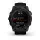 Умные часы Garmin Fenix 7X Sapphire Solar титановый черный DLC с силиконовым ремешком