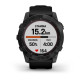 Умные часы Garmin Fenix 7X Sapphire Solar титановый черный DLC с силиконовым ремешком